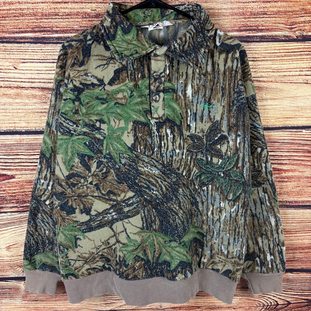 Vintage 1990s RedHead Realtree Camouflage Fleece Pullover
